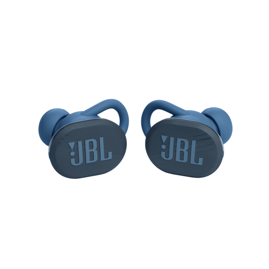 JBL Endurance Race TWS - Blue - Waterproof true wireless active sport earbuds - Front